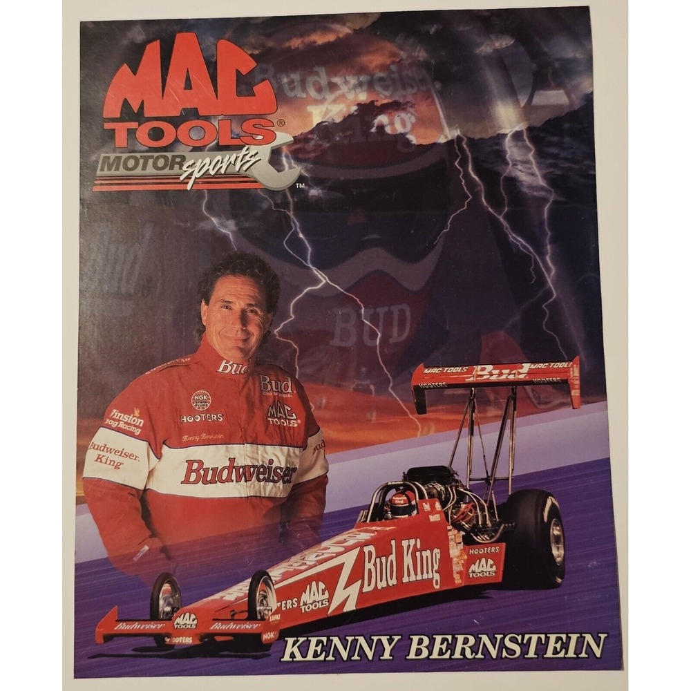 Kenny Bernstein 1996 NHRA Drag Racing Season Event 8×10 Card